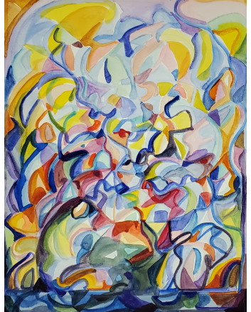 Under the Reef is an Original Watercolor Painting by Jamie Brant