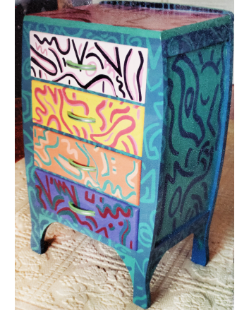 Painted End Table 